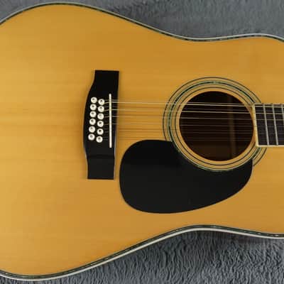 Yamaki YW-30 12-String Acoustic Guitar w/ Hard Case - Made in Japan image 6