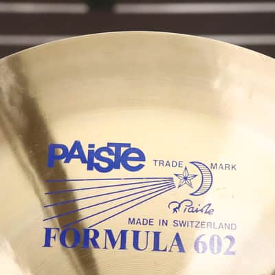 Paiste 18" Formula 602 China Type Cymbal Vintage 1980's image 2