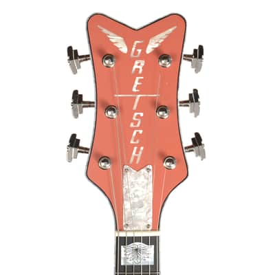 Gretsch CS 1955 Penguin Faded Tahitian Coral Light Relic w/White Moto Binding Masterbuilt by Stephen Stern (Serial #UC17041514) image 6