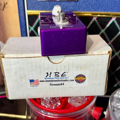 HBE Home Brew Electronic GERMANIA 44 LIMITED EDITION 2005 - METALLIC PURPLE TREBLE BOOSTER image 11