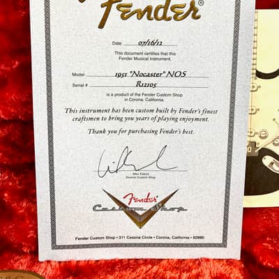 Fender Nocaster 1951 NOS Custom Shop 2013 Butterscotch Blonde Abigail « Abby » Ybarra image 24