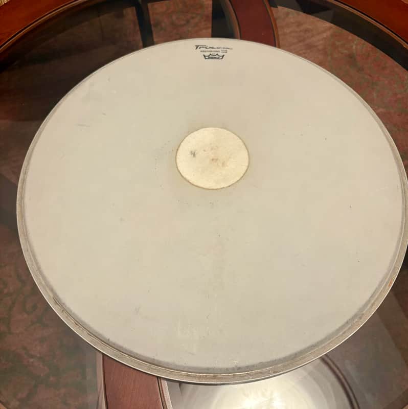 Trixon 20" Remo Weather King Bass Drum Head 60's - White image 1