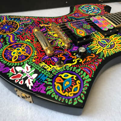 SALES*Fernandes MG Electric Guitar(松本秀人モデル)Hide Matsumoto Collection X-Japan Black and Hand-painted image 5