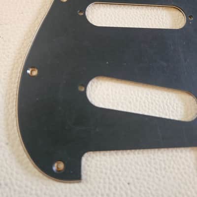 Fender Stratocaster Aged Relic 3 ply Pickguard Black image 4