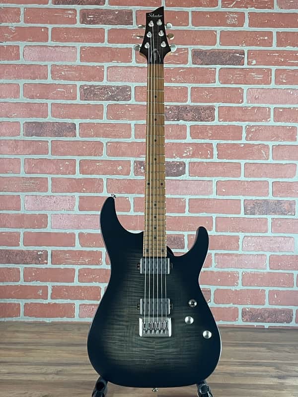 Schecter C-1 Standard Plus Electric Guitar - Transparent Black Burst image 1