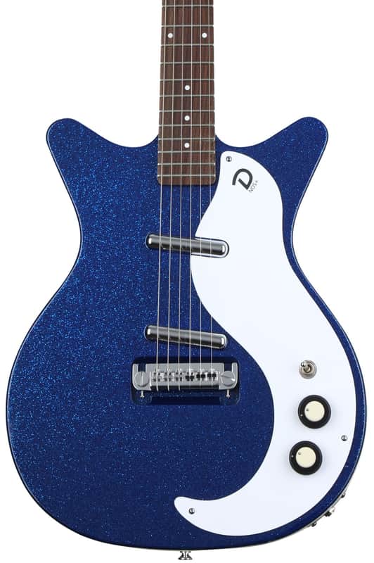 Danelectro 60th Anniversary DC '59 NOS+ Electric Guitar - Deep Blue Metalflake image 1