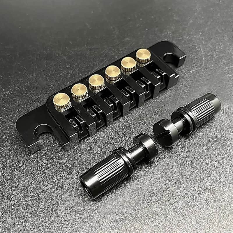 Black Les Paul LP SG Style Vintage TP6 Tailpiece\ image 1