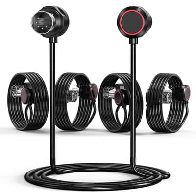 MIDI Cable, 5-Pack 3FT 5-pin DIN 45-degree Mirrored Angled Plug Ultra-Thin Plugs for Compact Spaces Compatible with keyboards, synthesizers, controllers, via standard 5-pin DIN MIDI In/Out/Thru ports image 1