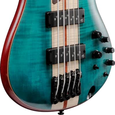Ibanez SR Premium 5-string Electric Bass - Caribbean Green Low Gloss image 1