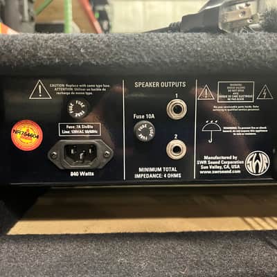SWR Workingman's 4004 Bass Head 2000s - Black image 3