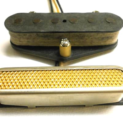 Telecaster Pickups SET Aged Relic FOIL Alnico V A5 Vintage Tele Bridge Neck Fits Fender Squire Q image 4