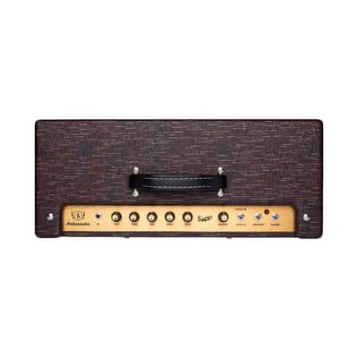 Supro Ambassador 50W 2x10 Combo Burgundy Gold Scandia image 3