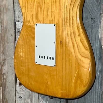 Nice 1977 Fender Stratocaster  Natural with Maple Fretboard , Great Player Includes Pro Setup & Original Hard Shell Case ! image 15