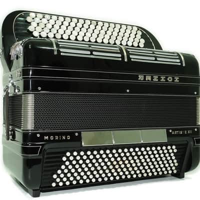 Converter Hohner Morino Artiste XII Cassotto Button Accordion, made in Germany, C Griff Knopfakkordeon, Straps and Case, 2723 image 2