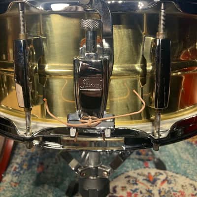 Pearl - 5x14" Sensitone Custom Alloy Brass Shell Snare Drum image 8