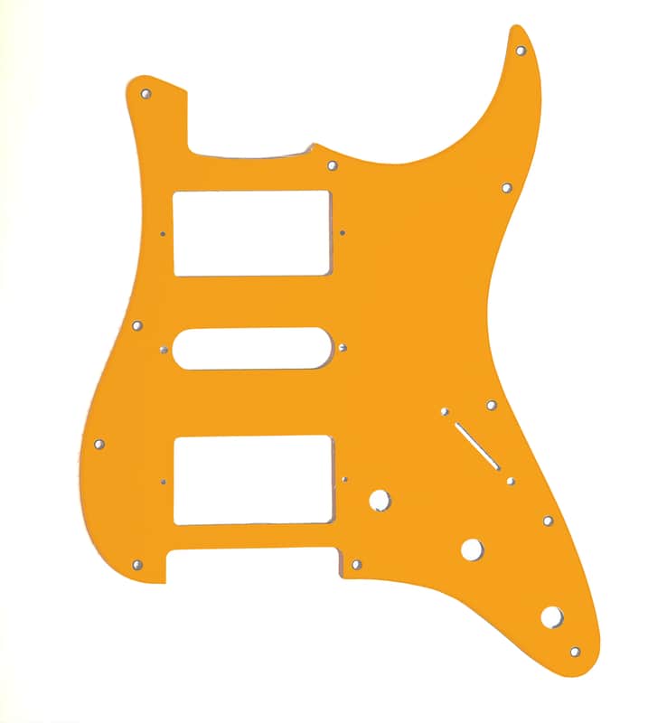 Carmedon Electronics Stratocaster Pickguard HSH 2021 Orange image 1