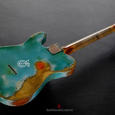 Fender Telecaster Daphne Blue Heavy Aged Relic image 13