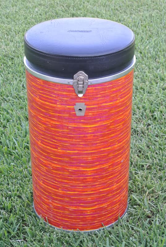 SUPER RARE! 2000's 1st Gen REISSUE LUDWIG MOD ORANGE 23" CANISTER THRONE! RL862 image 1