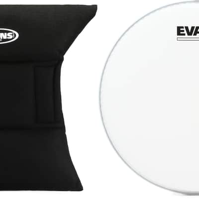 Evans EQ Pad Bass Drum Muffler Bundle with Evans G2 Coated Drumhead - 10 inch image 1