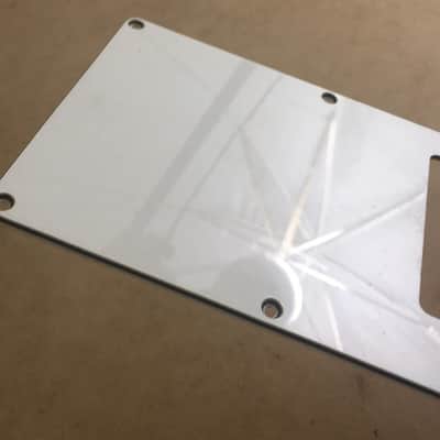 Fender Squier Vintage Relic White Guitar Bridge Tremolo Back Plate Cover Modern Strat image 4