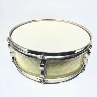 Ludwig No. 491 Pioneer 5x14" 6-Lug Snare Drum with Keystone Badge 1968 - 1969 - White Marine Pearl image 1
