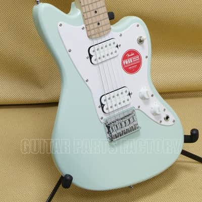 037-0125-557 Squier by Fender Mini Jazzmaster HH Electric Guitar Maple Neck Surf Green image 7