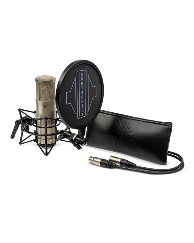 Sontronics STX-3X Pack, Silver Large Diaphragm Multi-Pattern Condenser Microphone Pack. New with Full Warranty! image 1