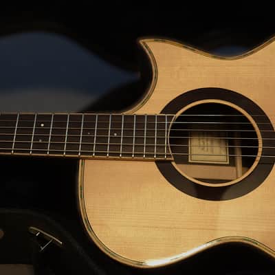 Hewett Brazilian Rosewood Grand Concert Cutaway – Handwritten Spec Sheet, Documented Build, Excellent Condition image 14