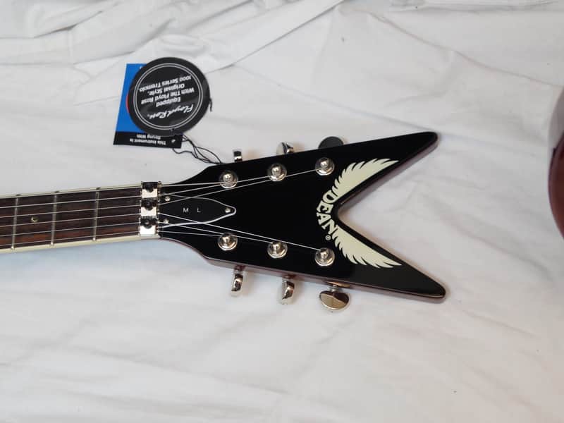 Dean ML 79 F electric guitar in Trans Brazilia w/ Hard Case