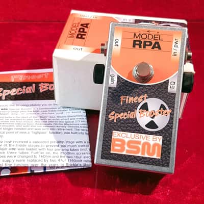 Rare BSM Treble Booster RPA 1970s Overdrive Sound of Ritchie Blackmore w/ box TOP image 1