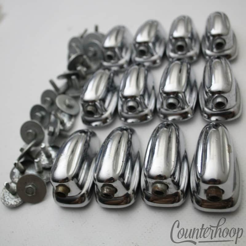 *Slingerland 12x Small Sound King Lugs 3Ply Tom Drum Chrome Hex Vintage 50s-60s* image 1