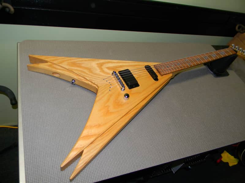 Jackson USA Custom Shop "Vinnie Vincent Style" 4 Winged King Flying V Natural image 1