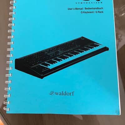 WALDORF Q SYNTHESIZER KEYBOARD Rack Users Manual IN GERMAN Vintage Synth Dealer