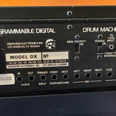 Oberheim DX 1983 - Blue with wood ends image 8