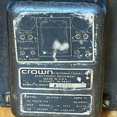 Crown DC-300A Series II Dual Channel, 3 Rack Space, Solid State Power Amplifier, Good Condition image 12