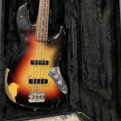 Fender Custom Shop Jaco Pastorius Tribute Jazz Bass Relic 1999 - 2019 - 3-Color Sunburst image 1