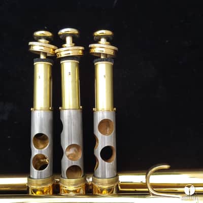 Kanstul Burbank 3 California   trumpet made by Kanstul mouthpiece case Reeves gamonbrass image 20