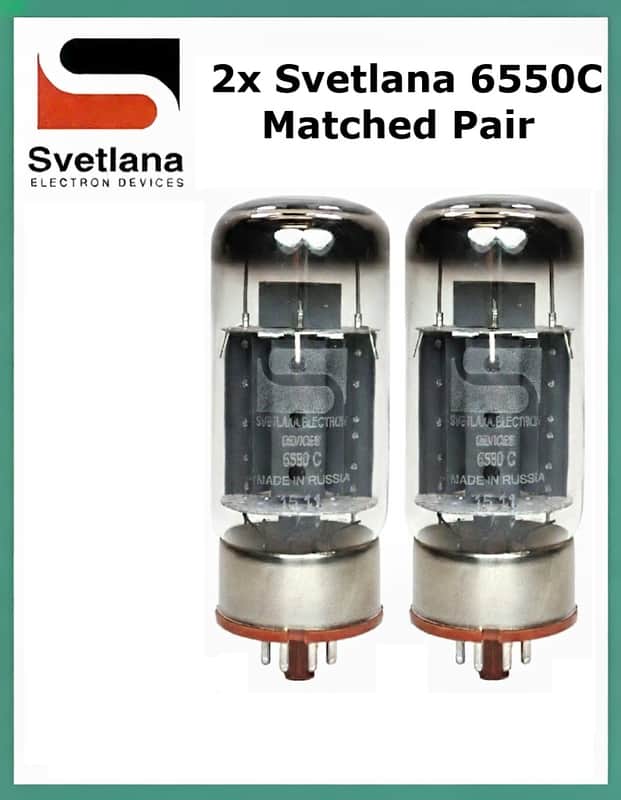 New 2x Svetlana 6550C / 6550 | Matched Pair / Duet / Two Tubes | Free Ship image 1