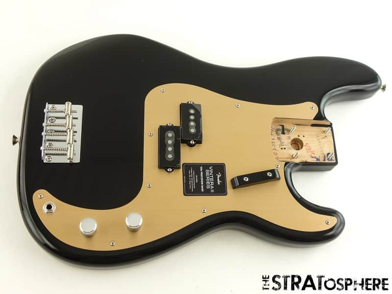 Fender Vintera II 50s RI P BASS LOADED BODY, Precision Bass Alder Black image 1