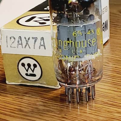 12AX7A Westinghouse NOS/NIB 1965 MaxiPreamp2/TV7 tested ( 1 ) tube lot image 2
