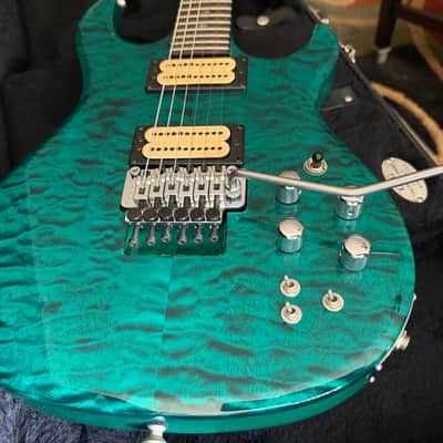 Carvin DC400C in Translucent Green Teal Quilt **Stunning!** image 5