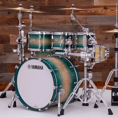 YAMAHA PHOENIX PHX 5 PIECE DRUM KIT, TEXTURED TURQUOISE SUNBURST image 13