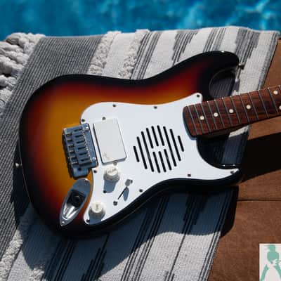 Late 90's Fender ST-Champ Mini Stratocaster MIJ with Built In Speaker - Pro Set Up w Perfect Frets/Action/Intonation! image 9