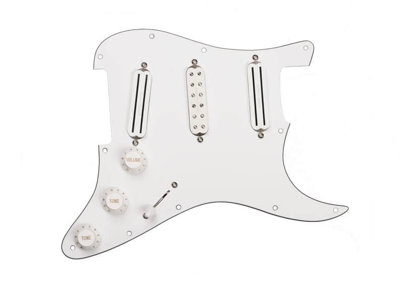 Seymour Duncan Pickgrd Assy, Dave Murray, White Pickup