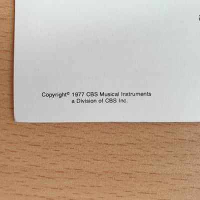 [Vintage] Fender Mustang Guitar Owner's Manual 1977 (#1) image 3