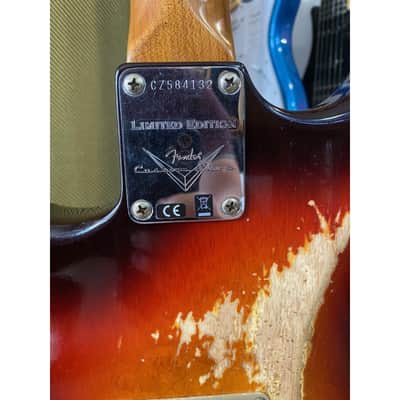 Fender Custom Shop Limited Edition 59 Stratocaster Heavy Relic Chocolate 3-Color Sunburst image 7