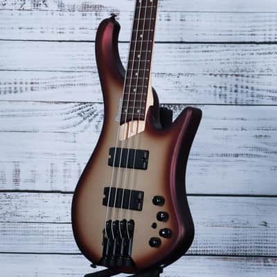 *DEMO* Ibanez EHB600 Headless Bass Guitar | Matte Charred Champagne Burst image 5