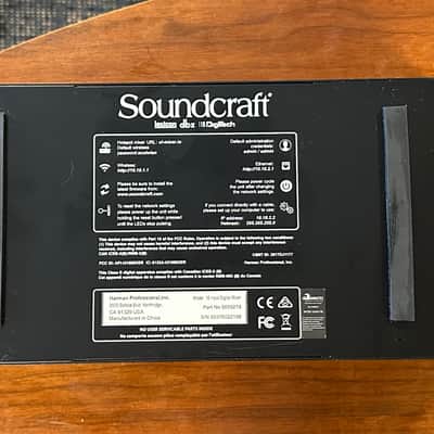 Soundcraft Ui-16 Rackmount 16-Channel Digital Mixer with WiFi Router 2010s - Blue/Silver image 5