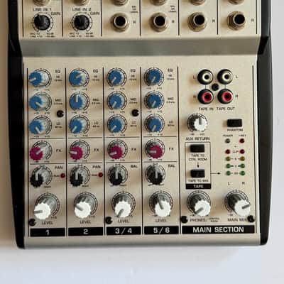 Behringer Eurorack UB802 6-Input 2-Bus Mixer 2006 - Silver image 1