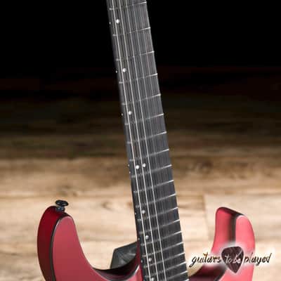 ESP LTD M-1000 Fishman Fluence Floyd Rose Guitar – Candy Apple Red Satin image 4